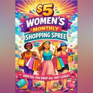 $𝟱 𝗪𝗼𝗺𝗲𝗻'𝘀 𝗠𝗼𝗻𝘁𝗵𝗹𝘆 𝗦𝗵𝗼𝗽𝗽𝗶𝗻𝗴 𝗦𝗽𝗿𝗲𝗲 𝟴𝗮𝗺 𝗲𝘀𝘁.